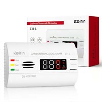 Kalrin CO Detector  10 Year Life  LED Display  360