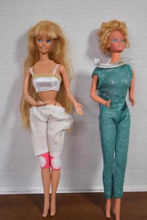 Vtg. 1979 Twist & Turn Barbie & Unmarked Doll
