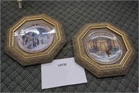 2-Trisha Romance framed collector plates