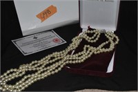 Camrose and Kross 3 strand pearl necklace