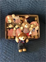 Furskin Teddy Bears Lot of 7