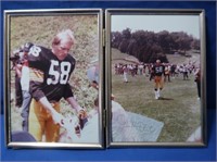 Framed Photos of Jack Lambert & Autograph