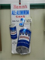 Hamm's FOC "All-Aluminum Cans" Adv. Sign