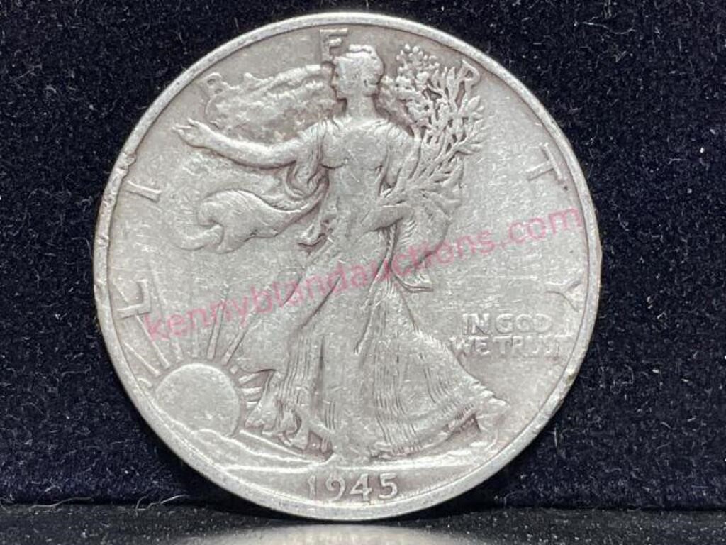 1945-S Walking Liberty Half Dollar (90% silver)