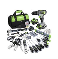 WORKPRO 157PCS Power Drill Sets with 20V Cordless