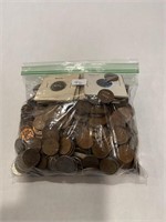 Quart Bag Full Foreign Coins
