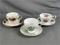 3 Cups and Saucers