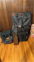 SUITCASES, DUFFLE BAGS, SEWING BASKETS