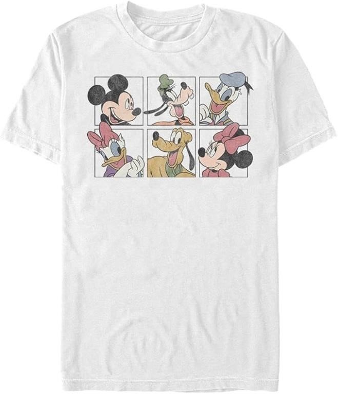 Disney Men's Mickey and Friends Grid T-shirt, S