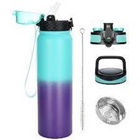 32oz Teal/Purple Oldley Insulated Water Bottle