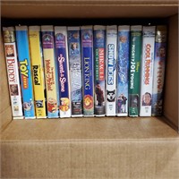 Box of kids VHS Movies including Toy Story