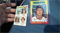 1975 Topps Bobby Murcer Baseball Card lot of 2