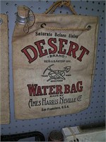 Vintage desert brand water bag made by Ames