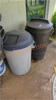 large garbage can lot