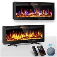 ALPACA 36'' Smart WiFi Electric Fireplace Recessed