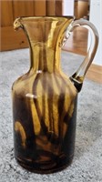 Vintage Empoli  Amber Glass Jug