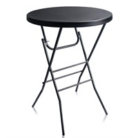 Byliable 32in Cocktail Table Black High Top Foldin