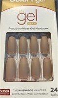 Gold Finger Press On Nails (brown-beige matte)