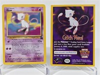 2000 Basic Pokemon Mew Promo W/ Ad