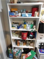1 Pressed Board Shelf w/office supplies