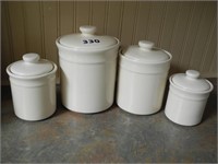 White Ware Canister Set