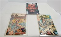 2 Vintage Conan Comics & Signed Comic