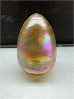Iridescent Hollow Glass Egg, made in USA sticker