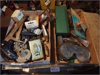 (2) Boxes w/ Hacksaw, Chisel, Nail Puller, Clamps,