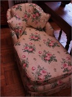 Vintage chaise lounge with two