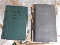Two books, 'The Story of Corn and Western