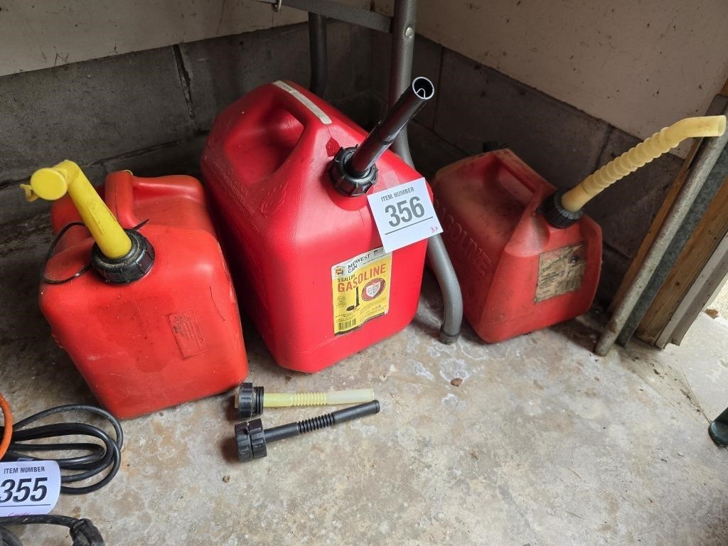 Gas cans & a little gas