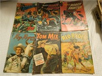 Lot of 6 Comic Books Red Ryder Roy Rogers