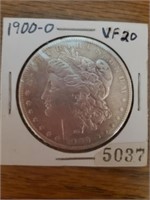 1900-0 Morgan Silver Dollar, VF20