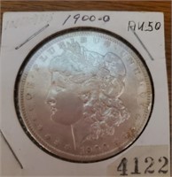 1900-0 Morgan Silver Dollar, AU50