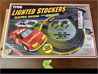 Vintage TYCO Lighted Slot Car Track with Cars