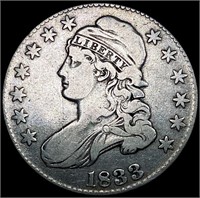 1833 Capped Bust Half Dollar LIGHTLY CIRCULATED