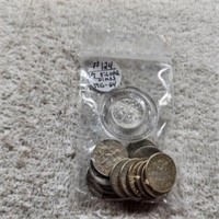 17 Silver Dimes 1916-1964