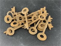 Collection of Lever lock Keys