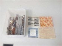 Silverware and Pastry Fork setting