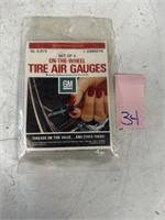 NOS GM On-The-Wheel Tire Air Gauges