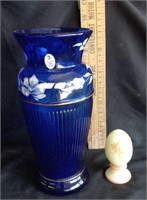 Fenton 100th Anniversary  Vase, Hand-Painted Egg