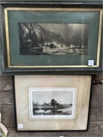 Pair of Antique Framed Lithographs