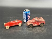 SUN RUBBER CO. LOT OF 2 ARMY JEEP RACE CAR
