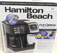 HAMILTON BEACH FLEX BREW COFFEE MAKER