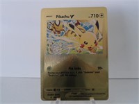 Pokemon Card Rare Gold Pikachu V