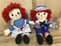 16 inch 100 Anniversary Raggedy Ann and Andy doll