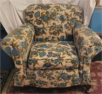Vintage Floral Accent Chair