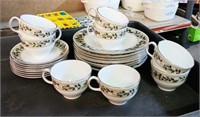 WEDGWOOD LOUISIANA PATTERN BOWLS CUPS SAUCERS