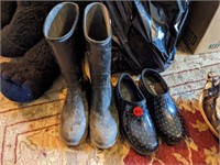 Pair of size 7 boots and shoes (Main room)