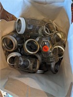 Bag full of mason jars with partial lids (Main